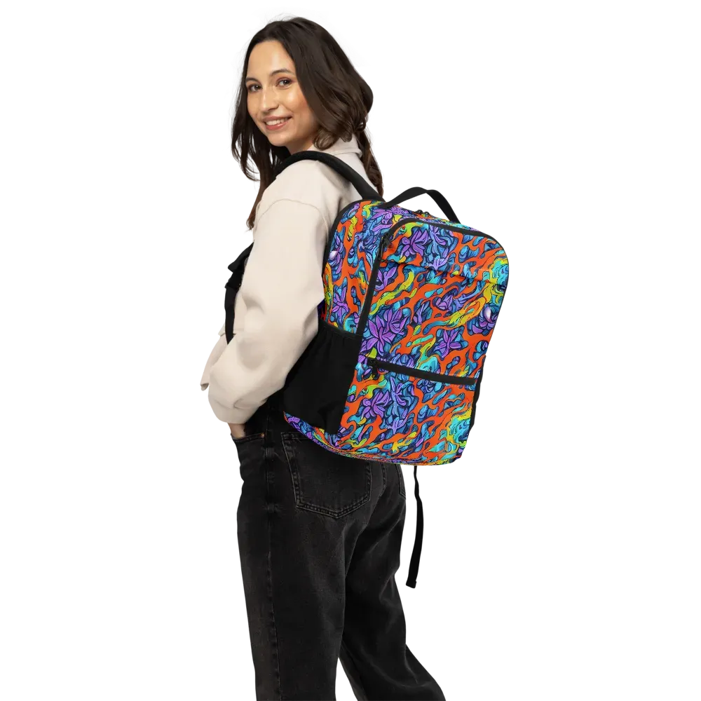 Cobalt Jungle on Utility Backpack — Back