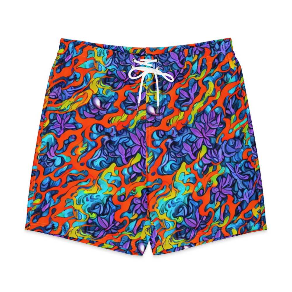 Cobalt Jungle on Men's Board Shorts — Front