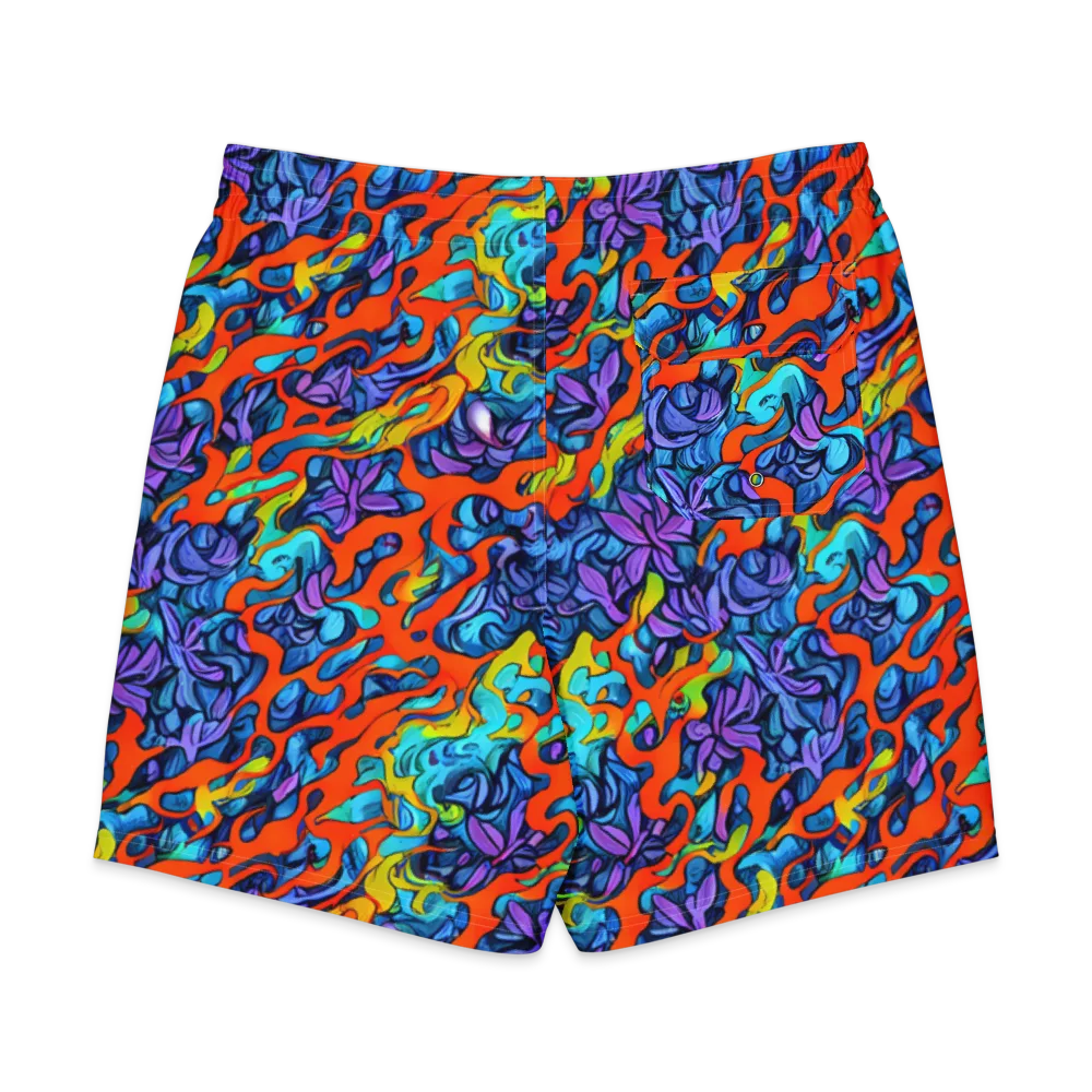 Cobalt Jungle on Men's Board Shorts — Back