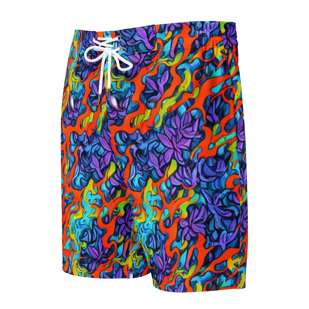 Cobalt Jungle on Men's Board Shorts — Front