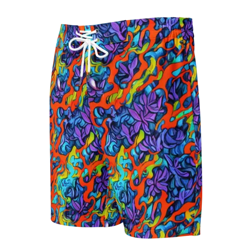 Cobalt Jungle on a Men's Board Shorts