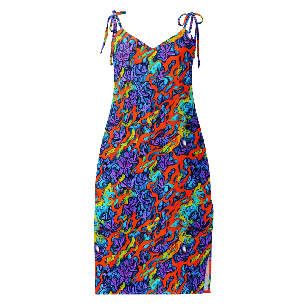 Cobalt Jungle on Slip Dress — Front