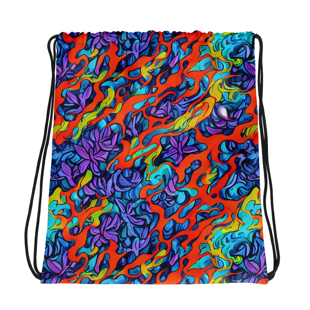 Cobalt Jungle on Drawstring Bag — Photo