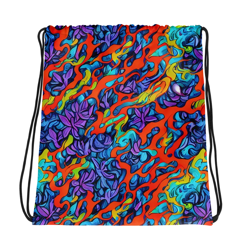 Cobalt Jungle on Drawstring Bag — Photo