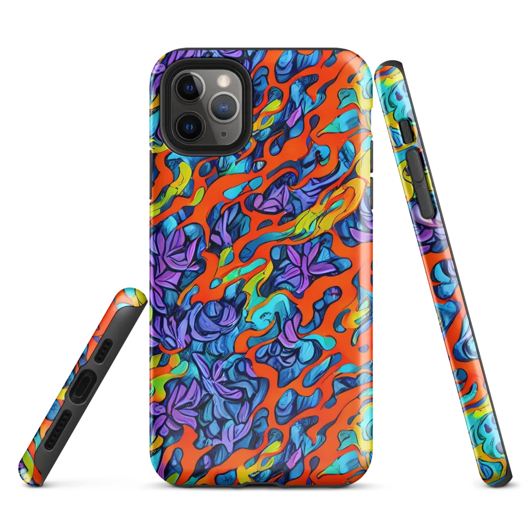 Cobalt Jungle on Tough Case for iPhone® — Front