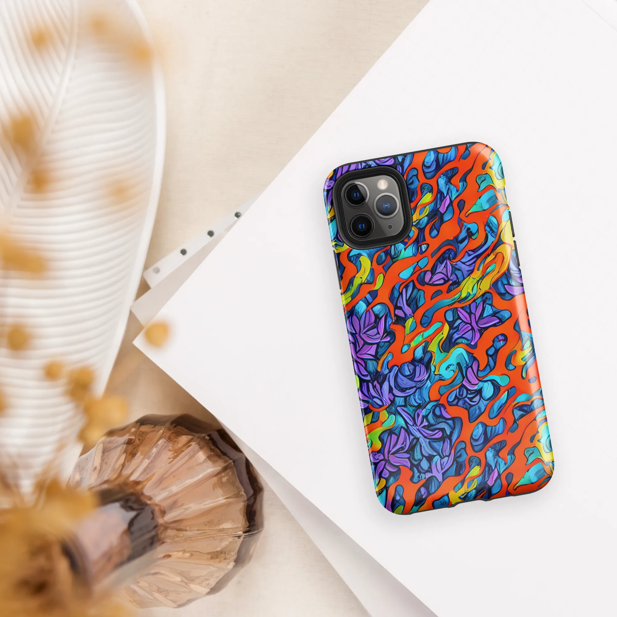 Cobalt Jungle on Tough Case for iPhone® — Front