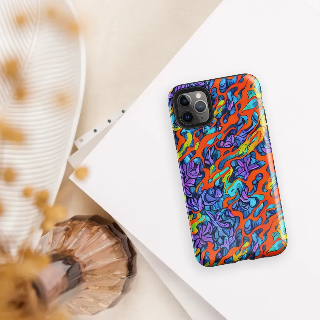 Cobalt Jungle on Tough Case for iPhone® — Front