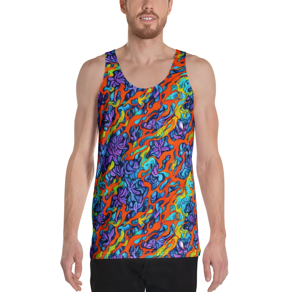 Cobalt Jungle on Men's Tank Top — Front