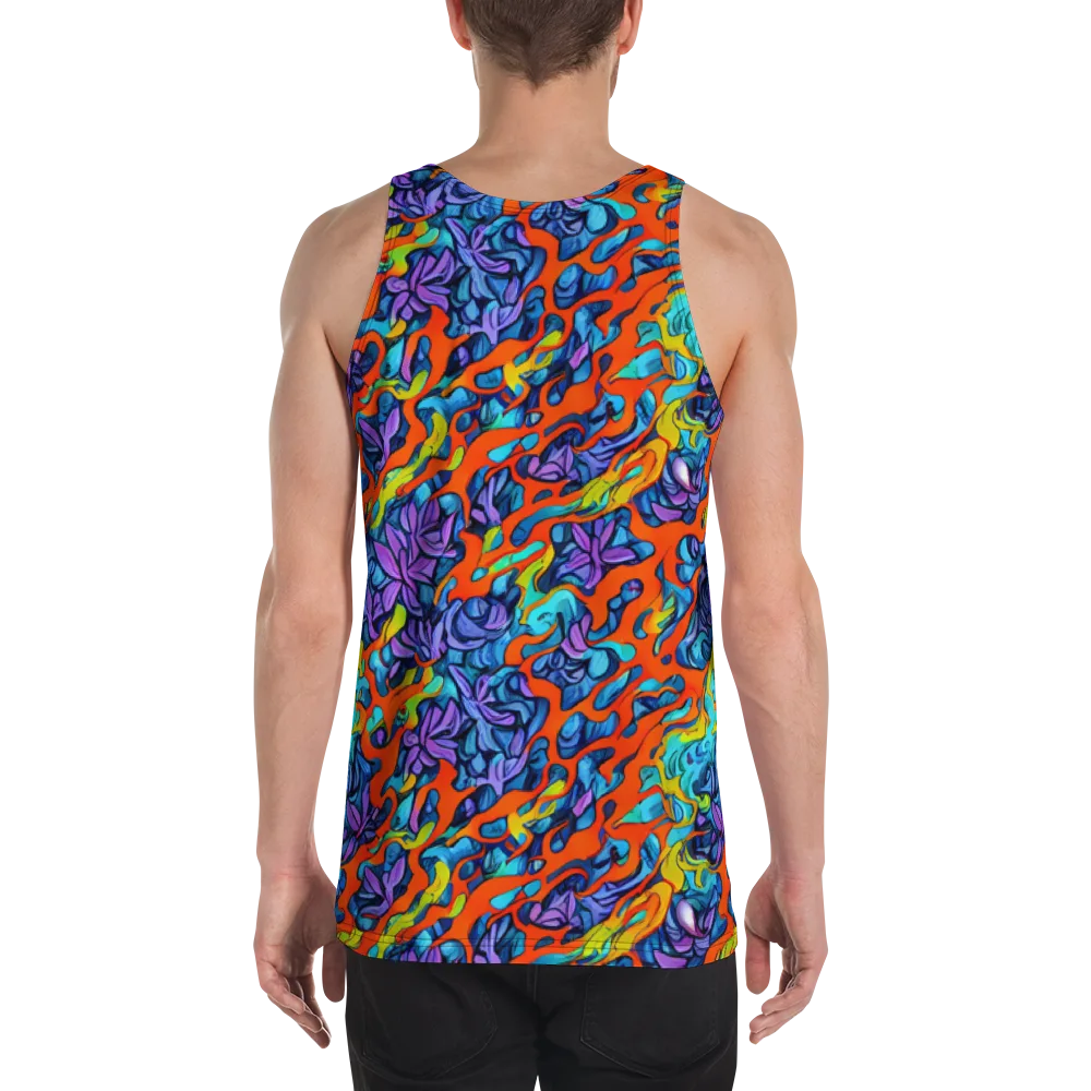 Cobalt Jungle on Men's Tank Top — Back