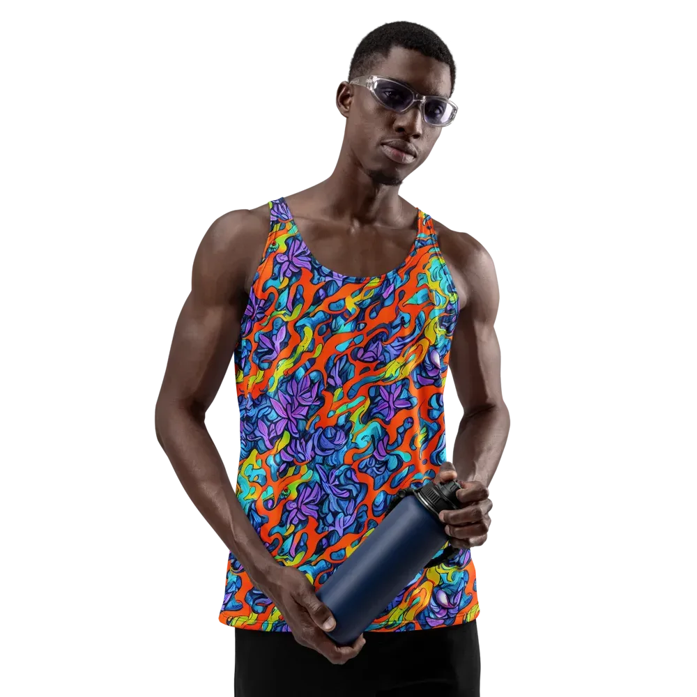 Cobalt Jungle on Men's Tank Top — Front