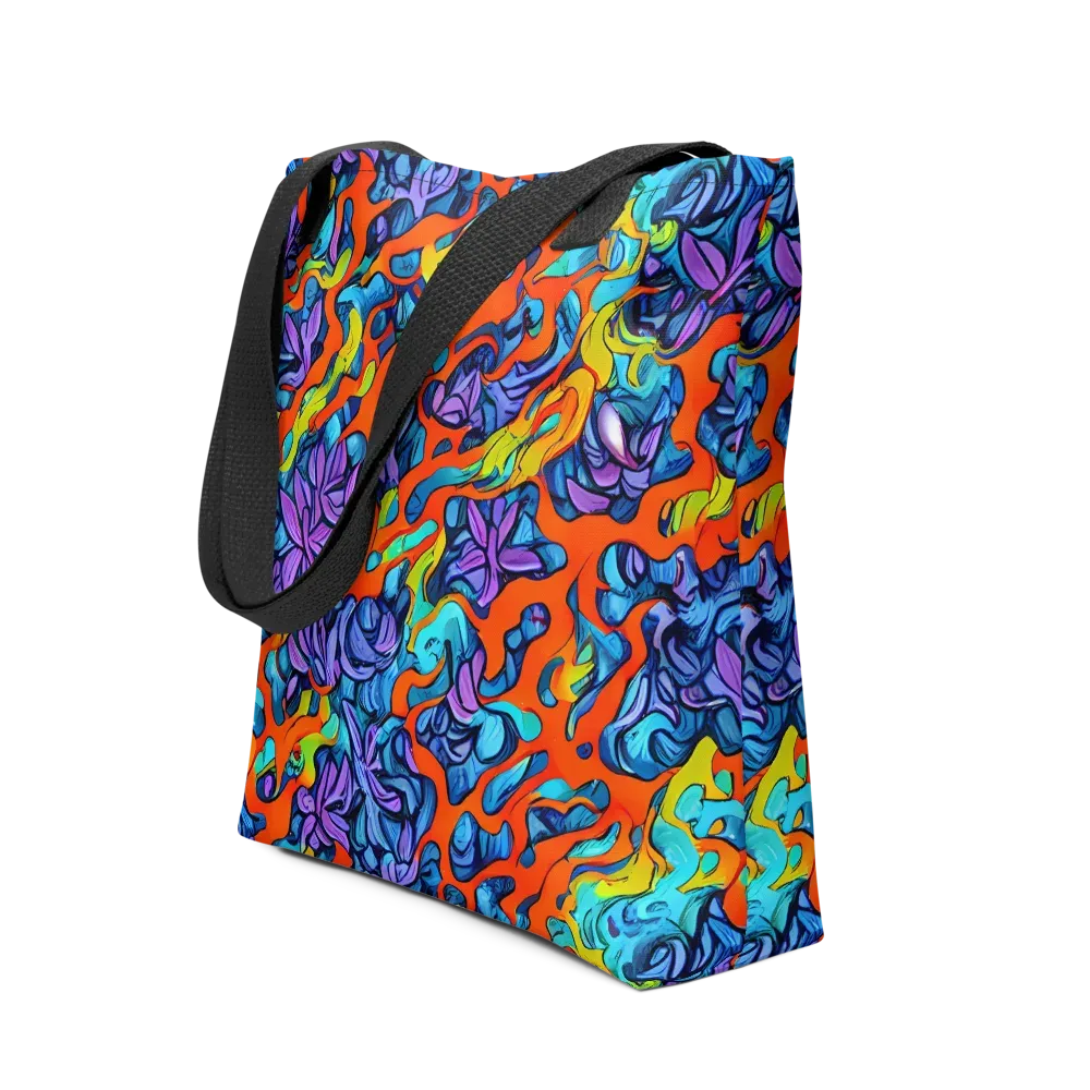 Cobalt Jungle on Tote Bag — Front