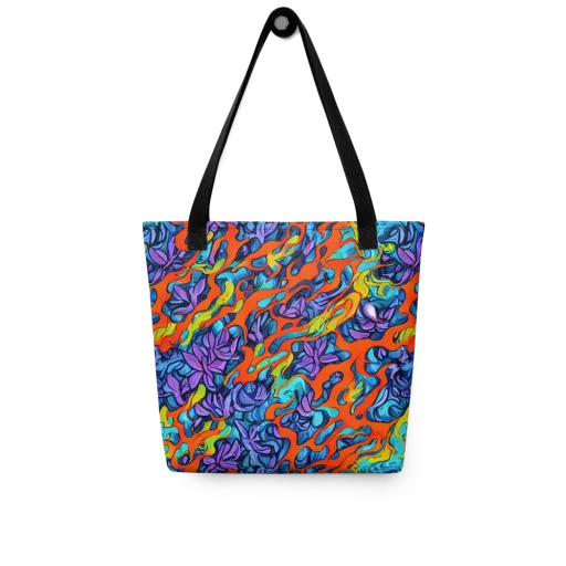 Cobalt Jungle on a Tote Bag