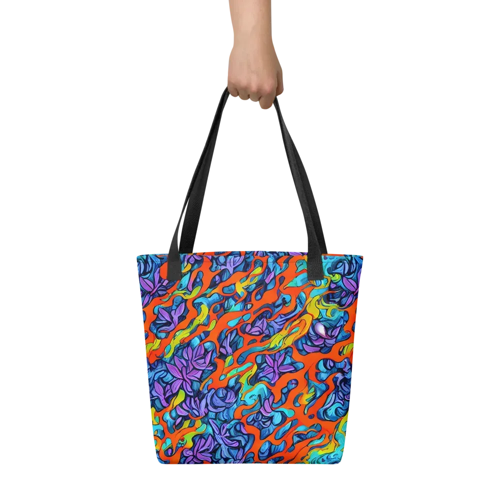 Cobalt Jungle on Tote Bag — Front