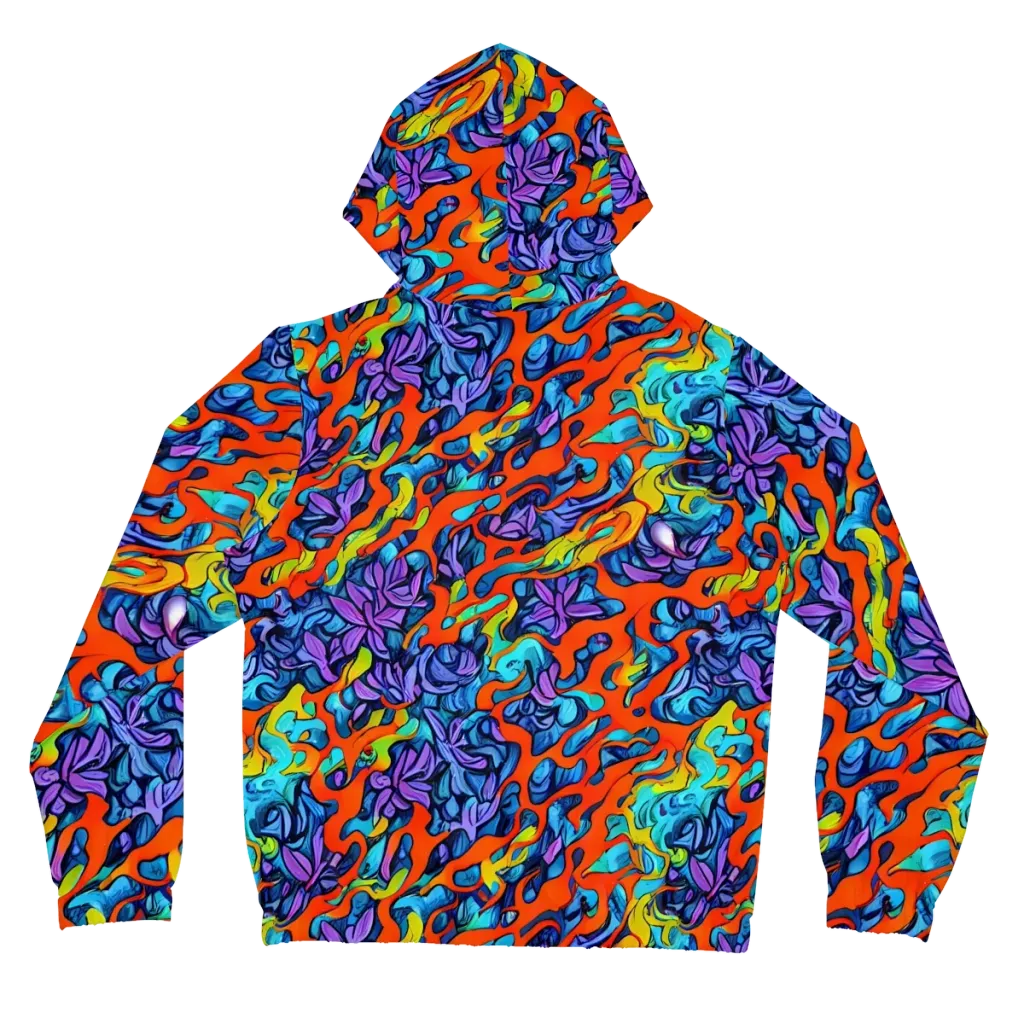 Cobalt Jungle on Women's Full-Zip Hoodie — Back