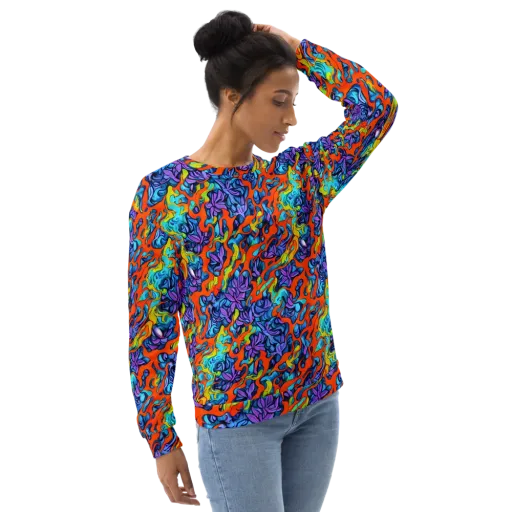 Cobalt Jungle on a Sweatshirt