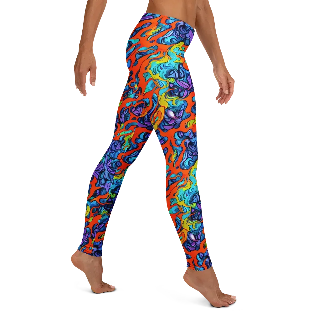 Cobalt Jungle on Leggings — Right