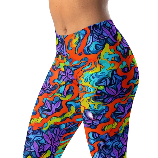 Cobalt Jungle on a Leggings