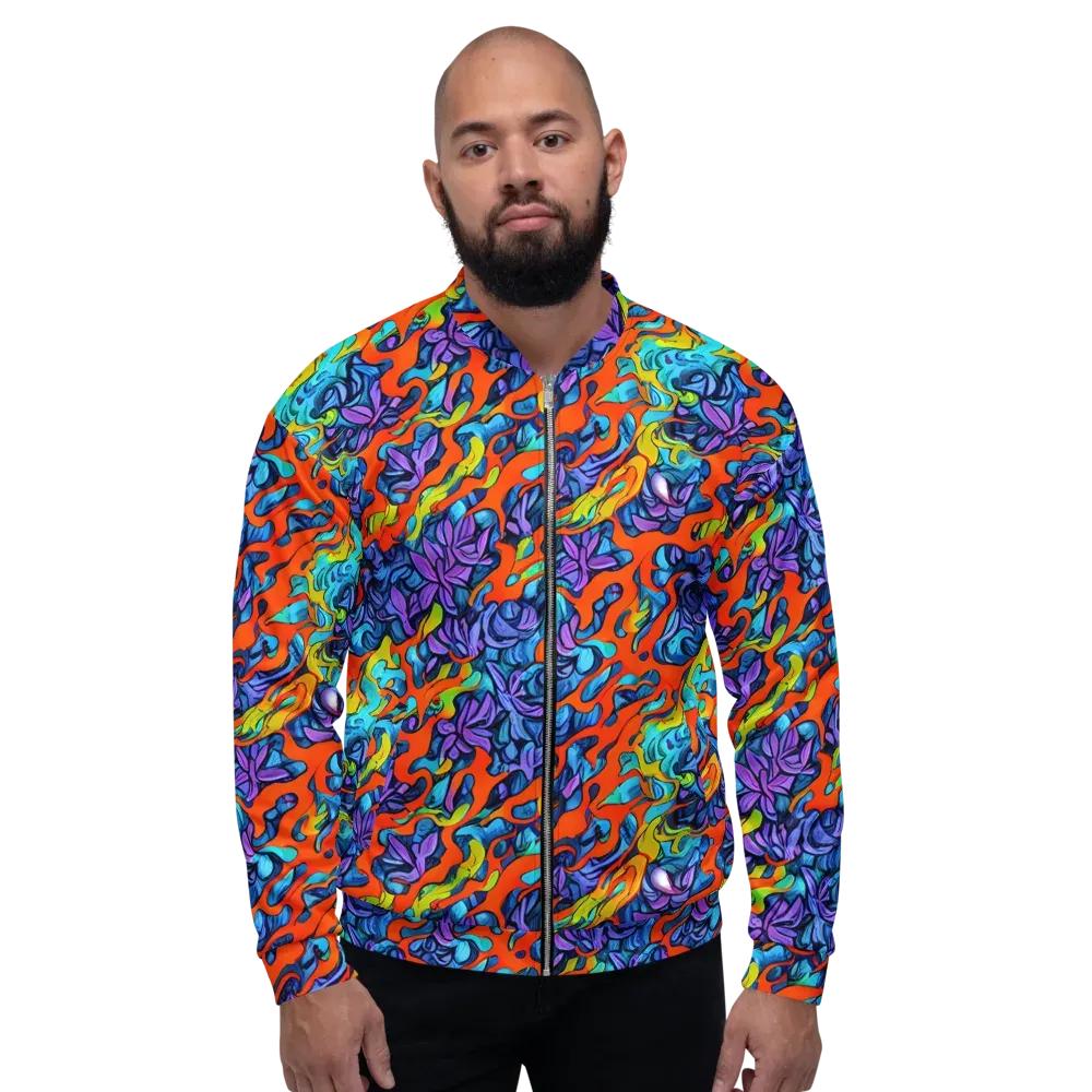 Cobalt Jungle on Bomber Jacket — Front