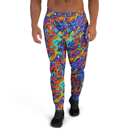 Cobalt Jungle on a Men's Joggers