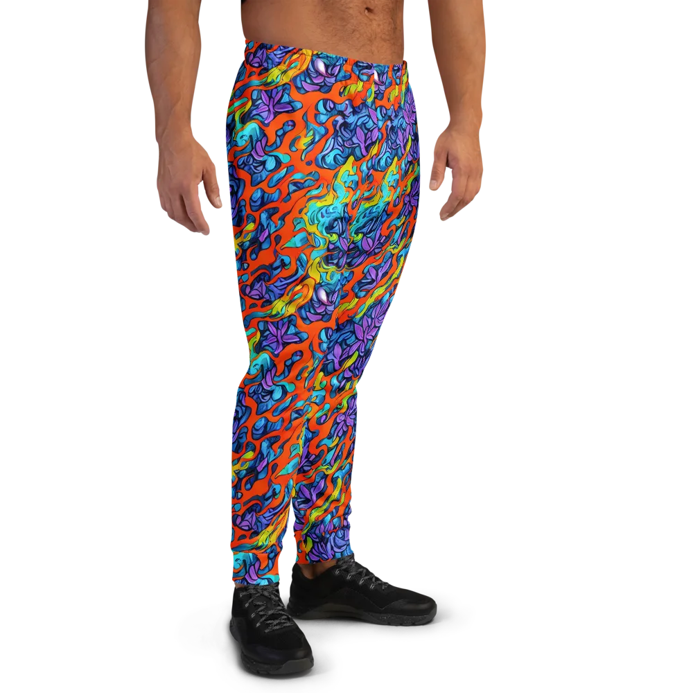 Cobalt Jungle on Men's Joggers — Right