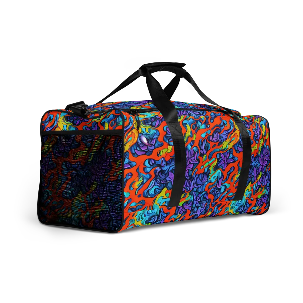 Cobalt Jungle on Duffle Bag — Right Front