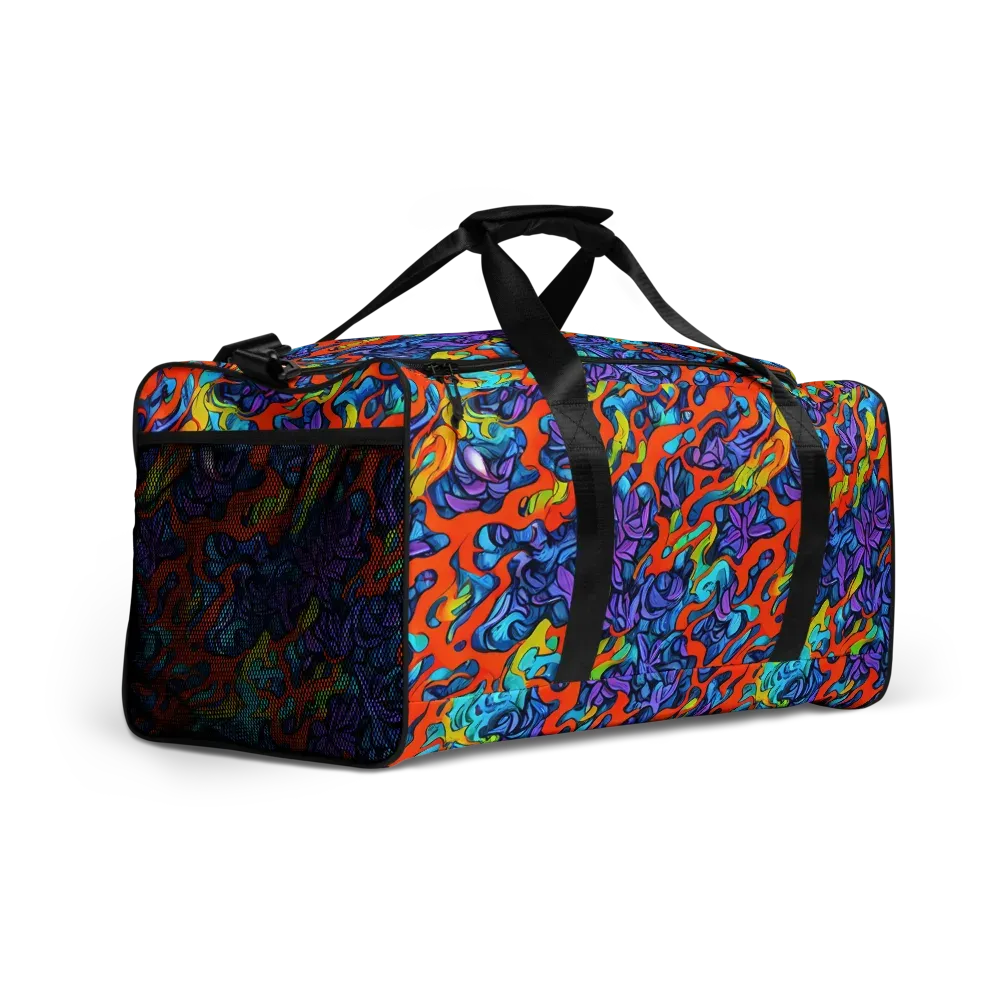 Cobalt Jungle on Duffle Bag — Right Front