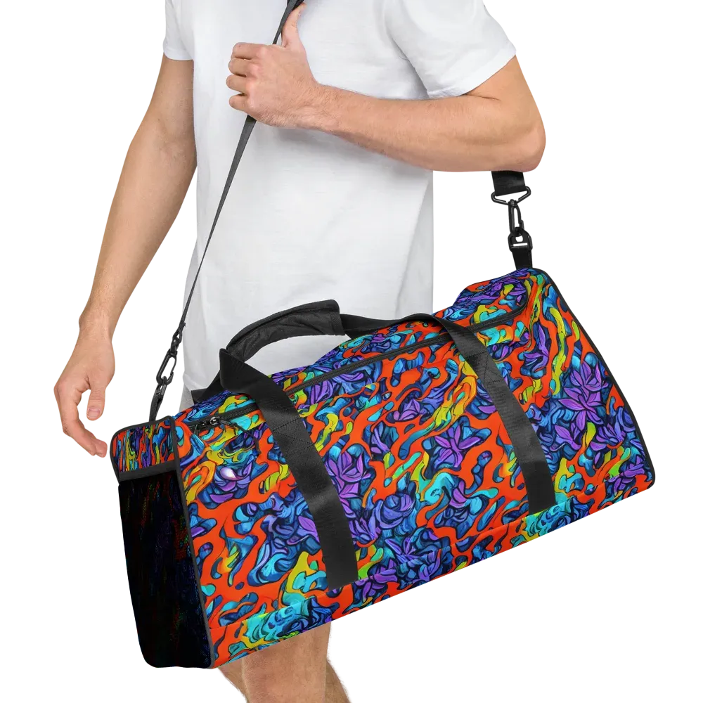 Cobalt Jungle on Duffle Bag — Right Front