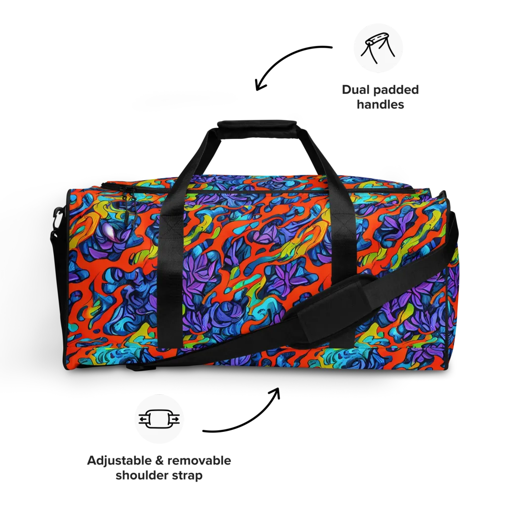 Cobalt Jungle on Duffle Bag — Front