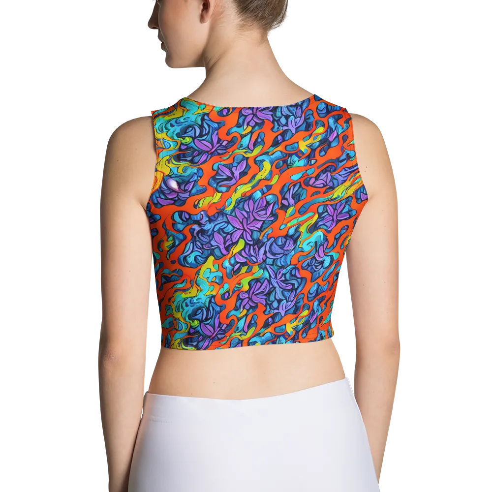 Cobalt Jungle on Crop Top — Back