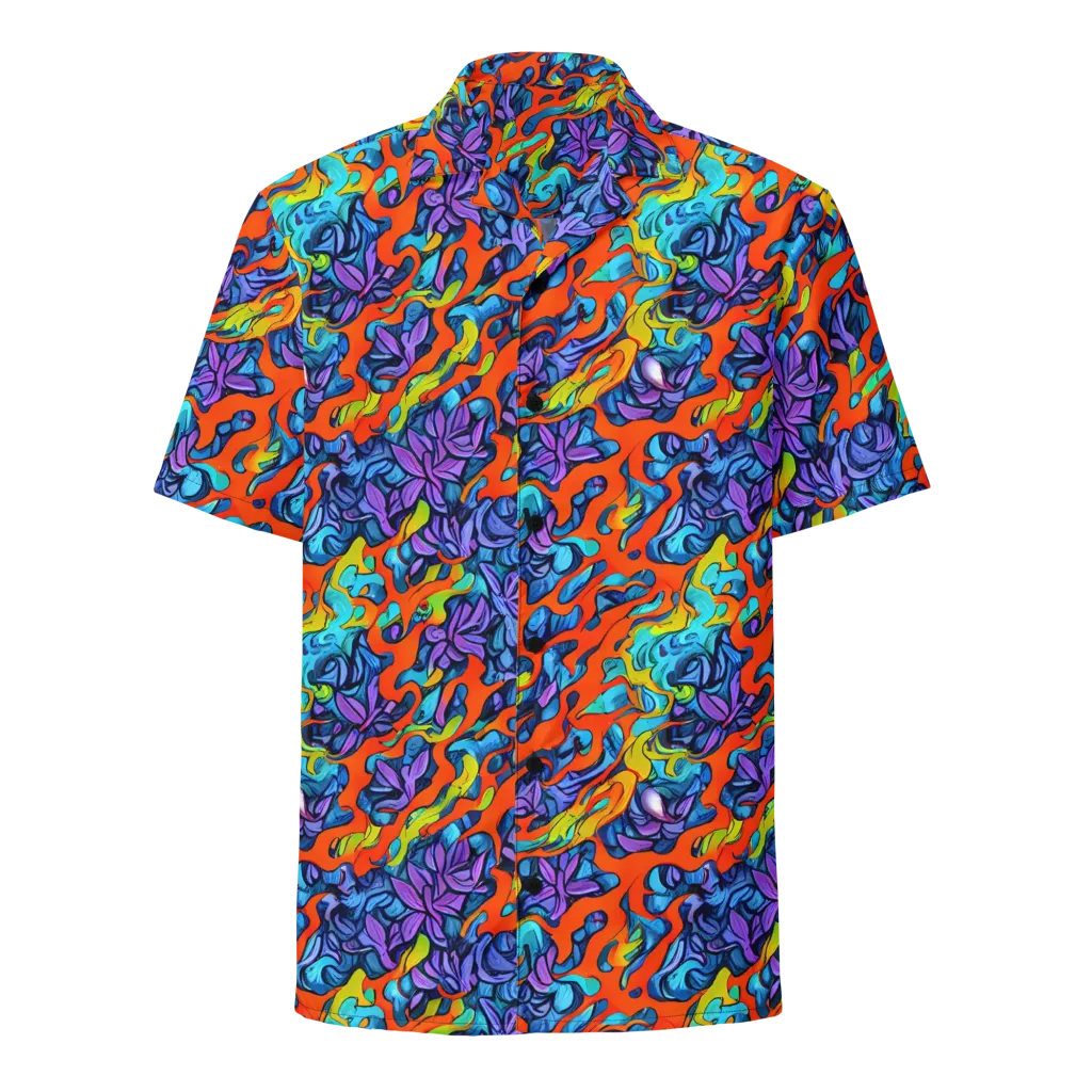 Cobalt Jungle on Button Shirt — Front