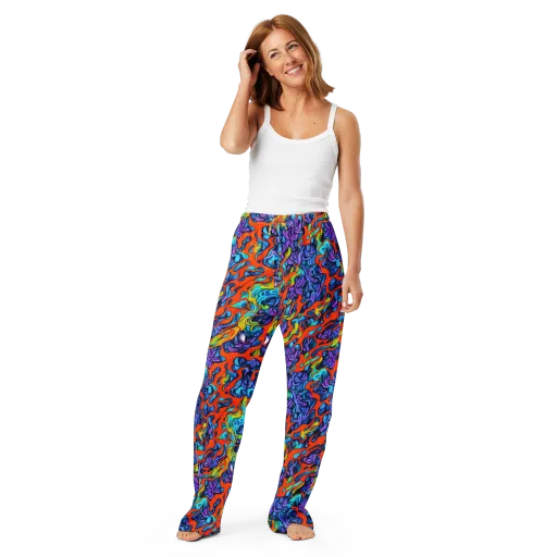 Cobalt Jungle on a Women's Pajama Pants
