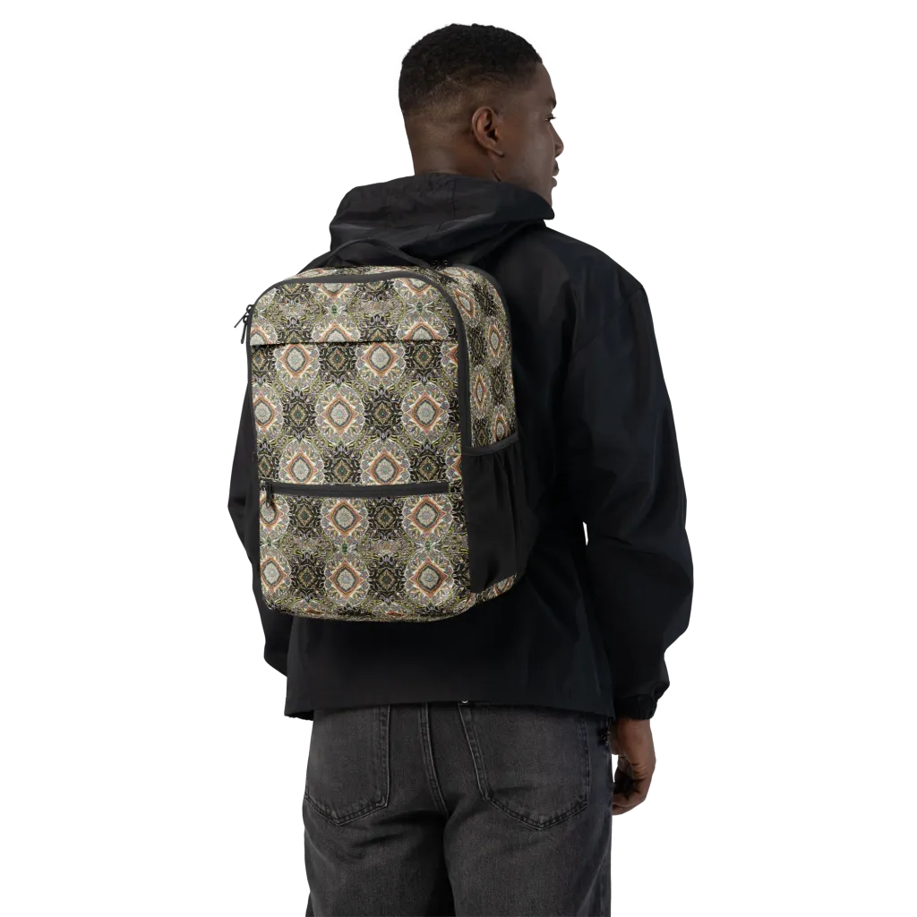 Mosaic Nocturne on Utility Backpack — Back