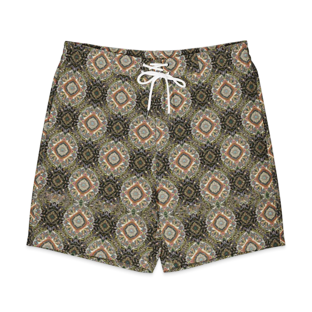 Mosaic Nocturne on Men's Board Shorts — Front