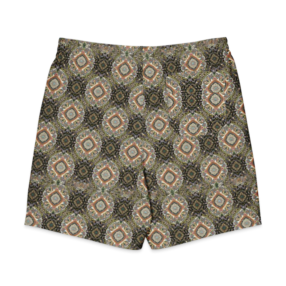 Mosaic Nocturne on Men's Board Shorts — Back
