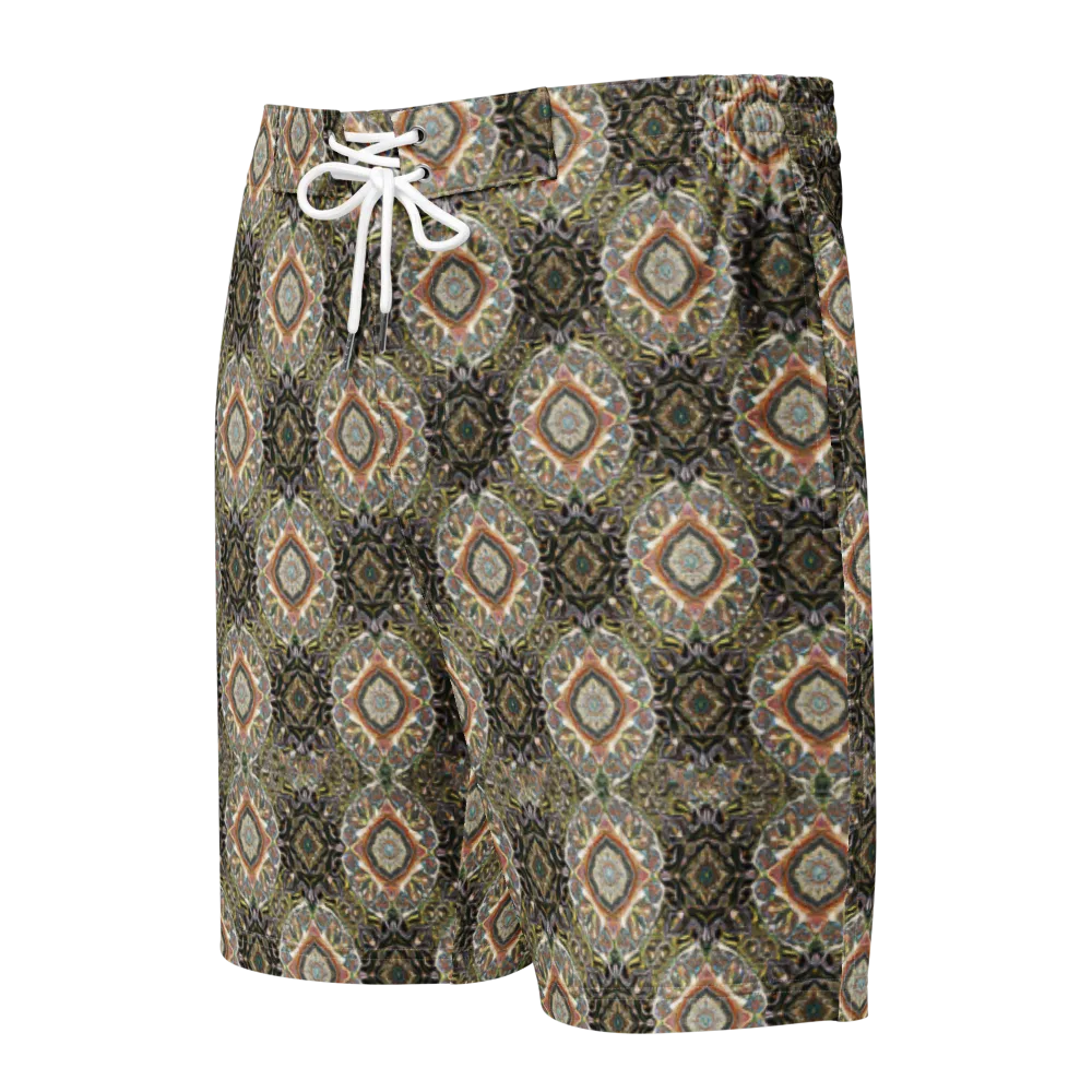Mosaic Nocturne on Men's Board Shorts — Front