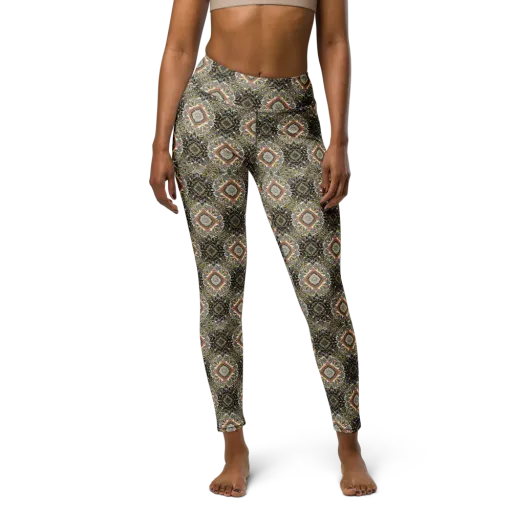 Mosaic Nocturne on a Yoga Leggings