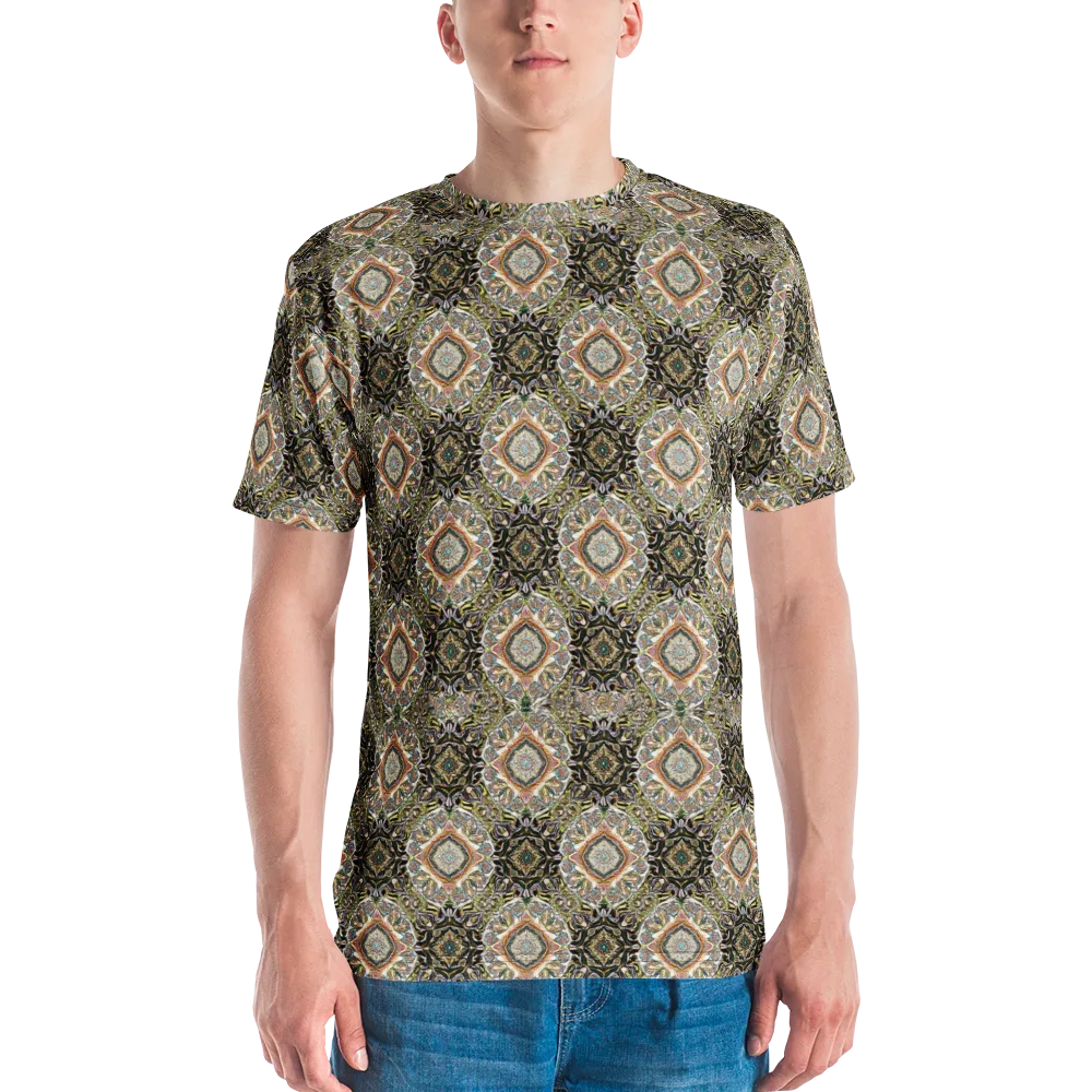 Mosaic Nocturne on Men's Crew Neck T-Shirt — Front
