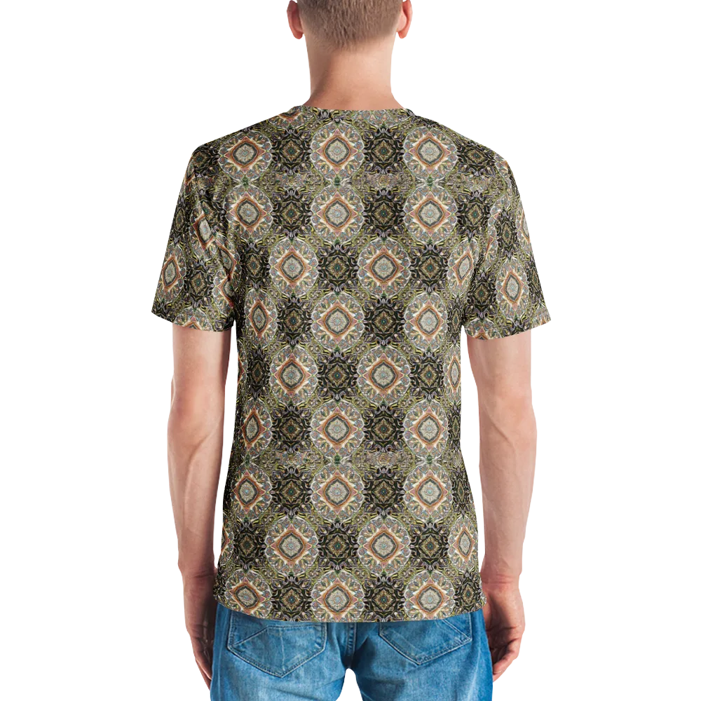 Mosaic Nocturne on Men's Crew Neck T-Shirt — Back