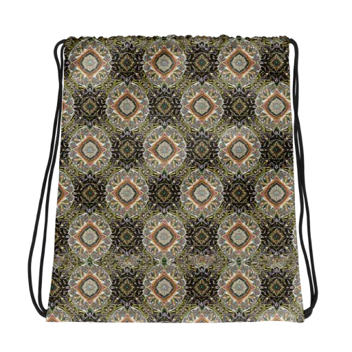 Mosaic Nocturne on a Drawstring Bag