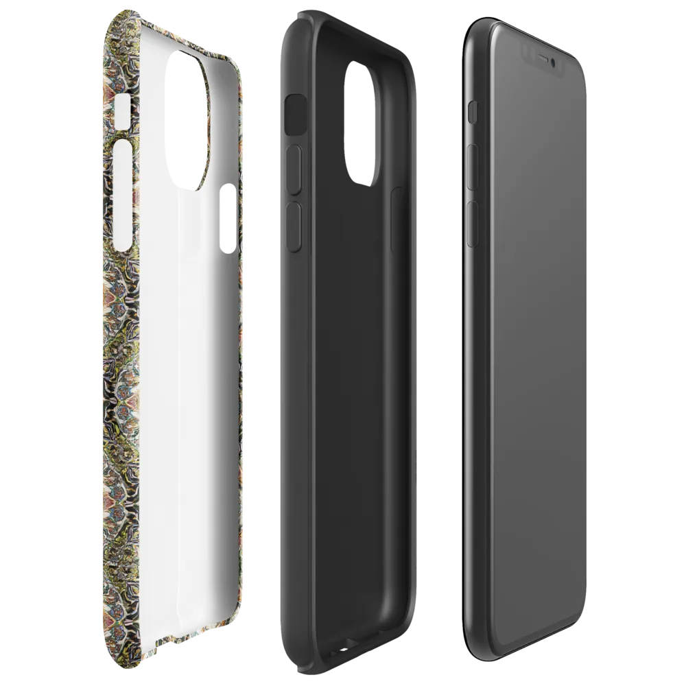 Mosaic Nocturne on Tough Case for iPhone® — Right