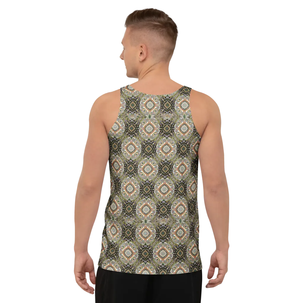 Mosaic Nocturne on Men's Tank Top — Back