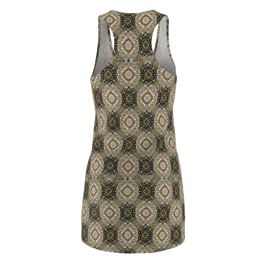 Mosaic Nocturne on Racerback Dress — Back