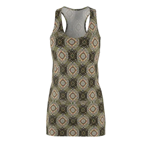 Mosaic Nocturne on a Racerback Dress