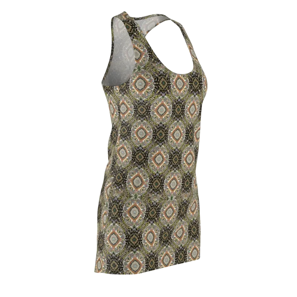 Mosaic Nocturne on Racerback Dress — Front Side