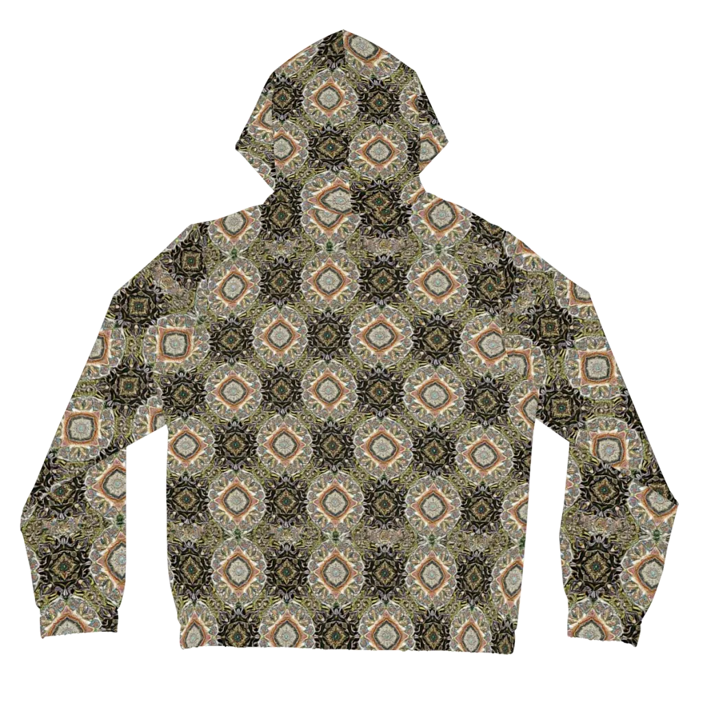 Mosaic Nocturne on Women's Full-Zip Hoodie — Back