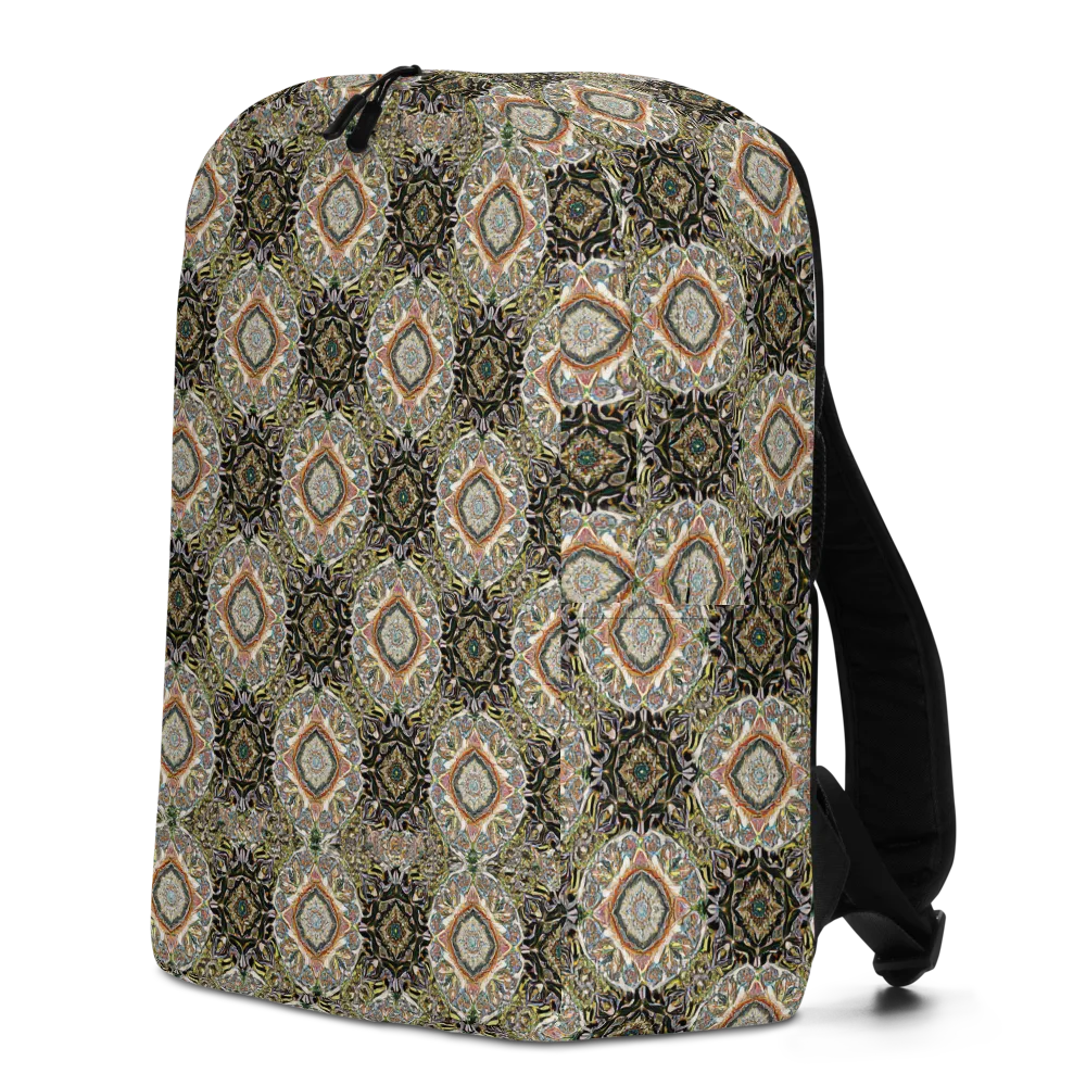 Mosaic Nocturne on Minimalist Backpack — Left