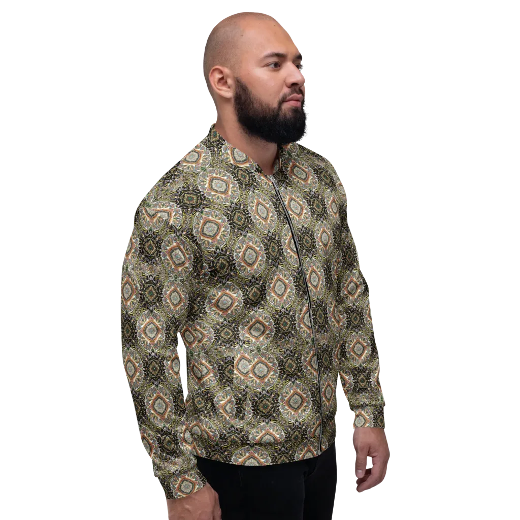 Mosaic Nocturne on Bomber Jacket — Right