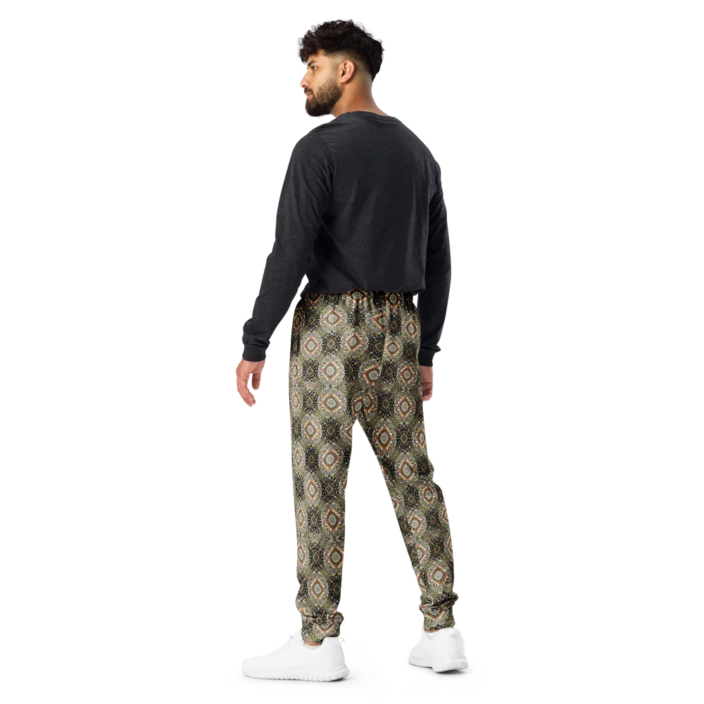 Mosaic Nocturne on Men's Joggers — Back