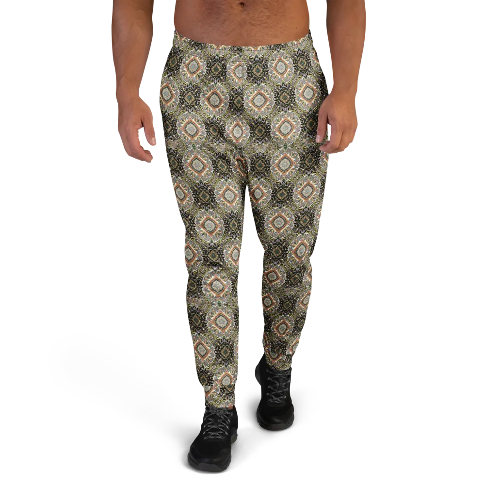 Mosaic Nocturne on Men's Joggers — Front