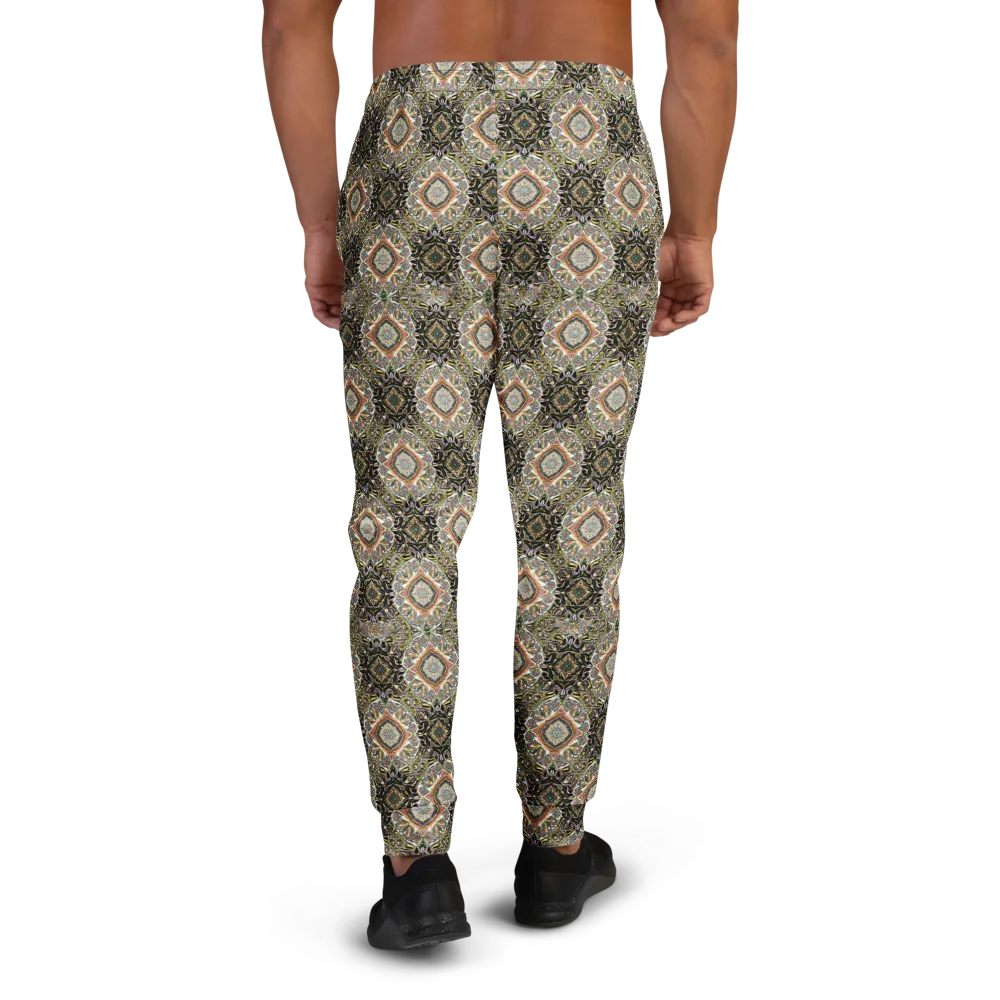 Mosaic Nocturne on Men's Joggers — Back